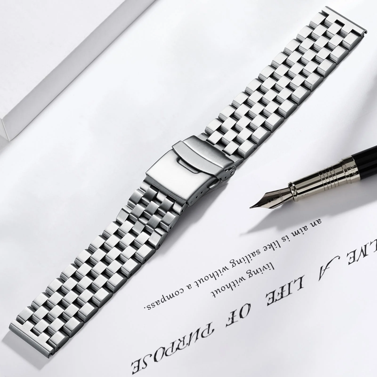 Cinturino per orologio da uomo in acciaio inossidabile da 22 mm - Image 4