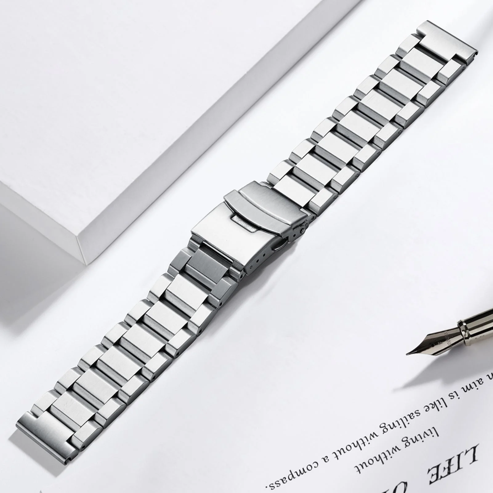 Cinturino per orologio da uomo in acciaio inossidabile da 22 mm - Image 9