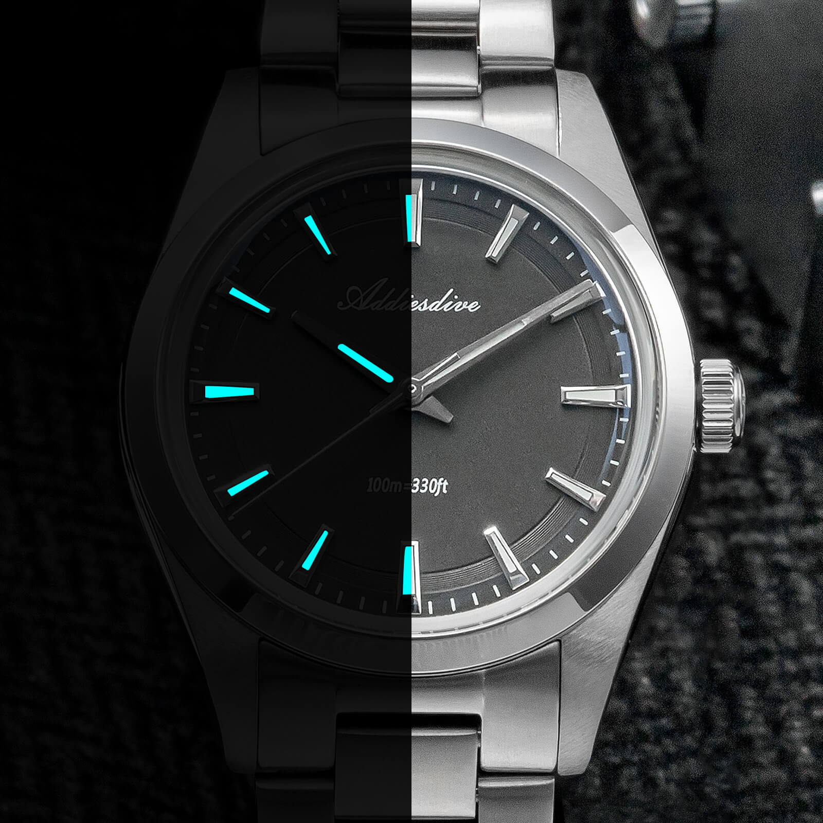 ★Saldi Anniversario★ADDIESDIVE 36mm Orologio al Quarzo di Lusso VH31 AD2066 - Image 12
