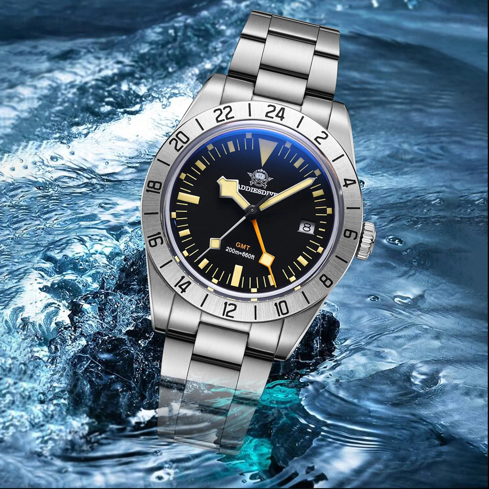 ★Speciale Capodanno★Orologio al quarzo ADDIESDIVE 39mm BB GMT con movimento RONDA515 (AD2035/AD2036) - Image 14