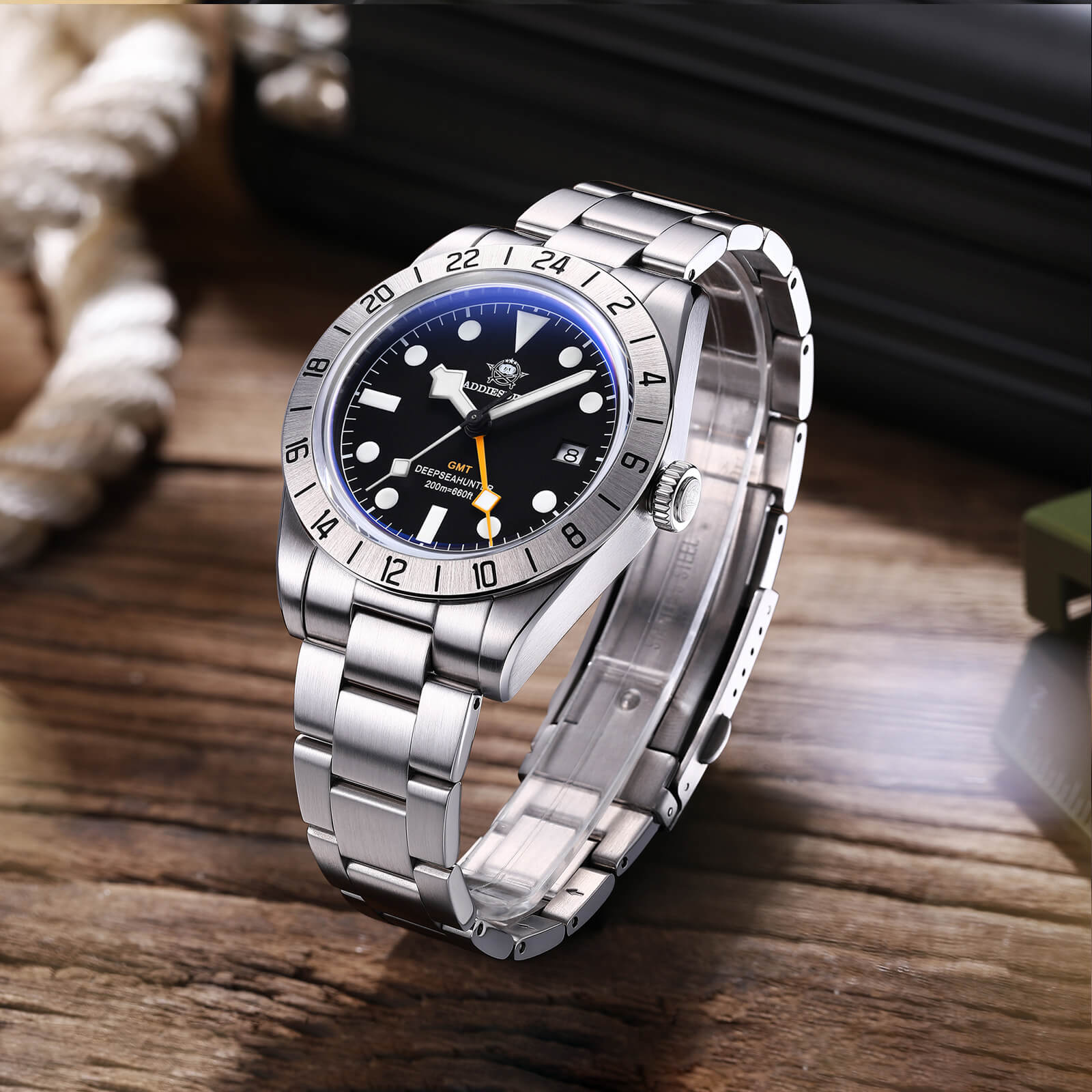 ★Speciale Capodanno★Orologio al quarzo ADDIESDIVE 39mm BB GMT con movimento RONDA515 (AD2035/AD2036) - Image 8