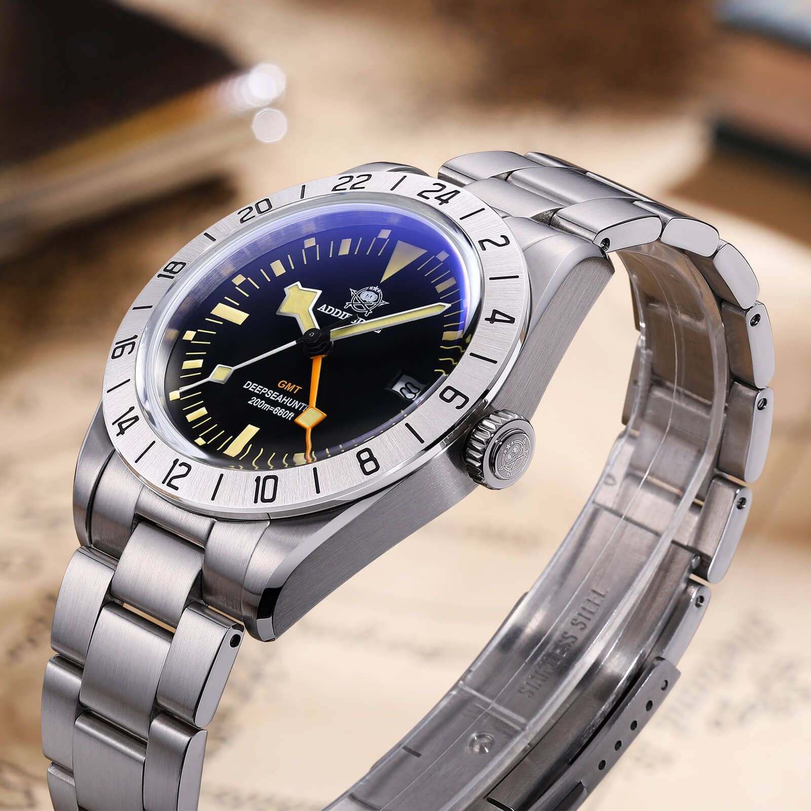 ADDIESDIVE 39mm BB GMT Orologio al quarzo Movimento RONDA515, AD2036 - Image 3
