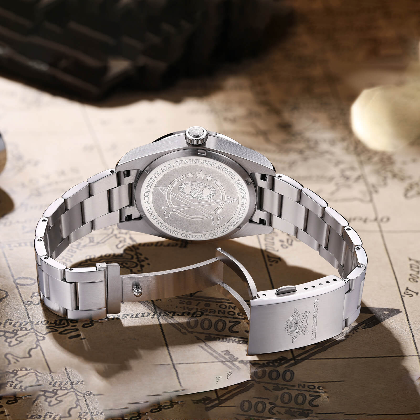 ADDIESDIVE 39mm BB GMT Orologio al quarzo Movimento RONDA515, AD2036 - Image 4