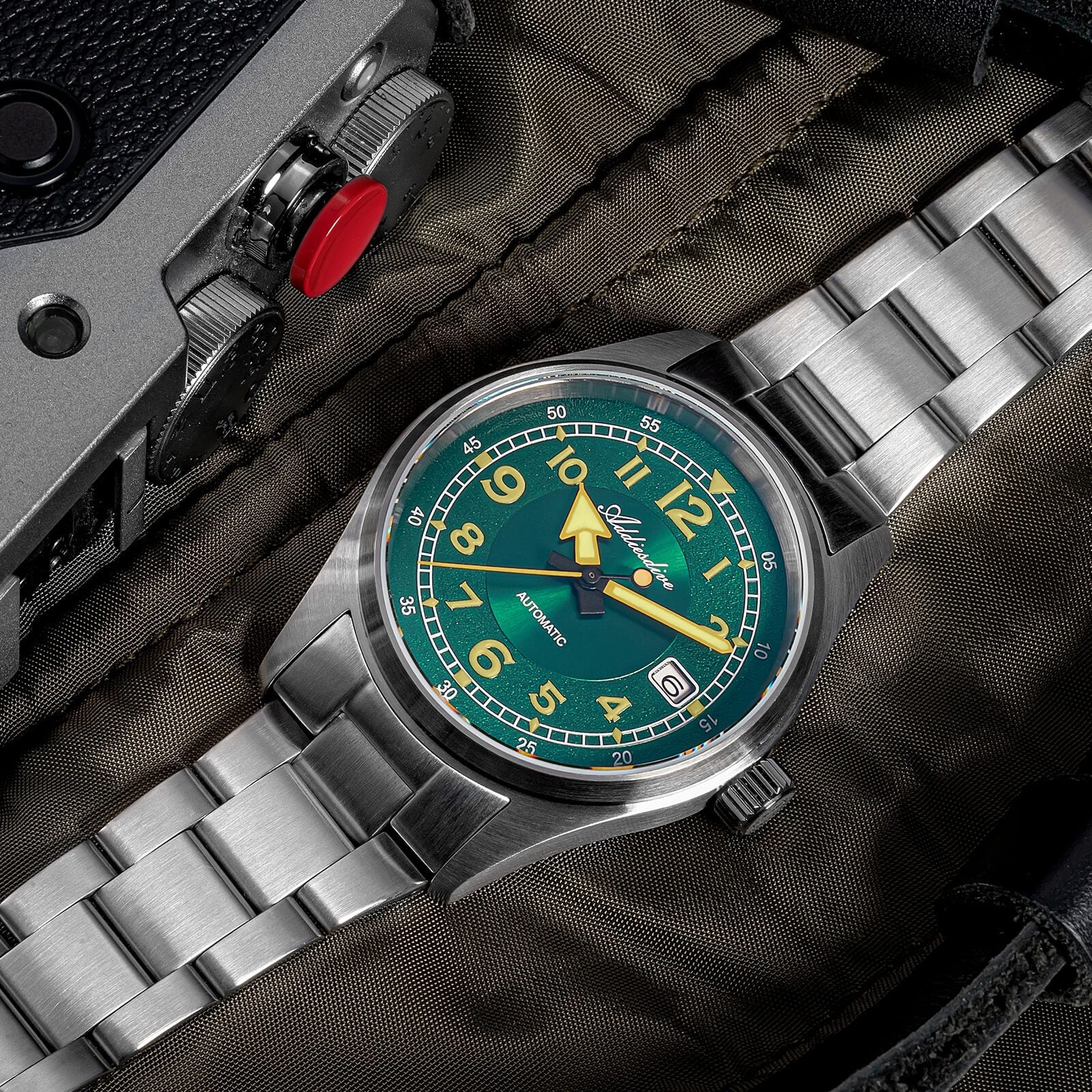 ★Xmas Special Offers★ADDIESDIVE 39mm Explore Orologio Meccanico Retrò da Uomo AD2055 - Image 11