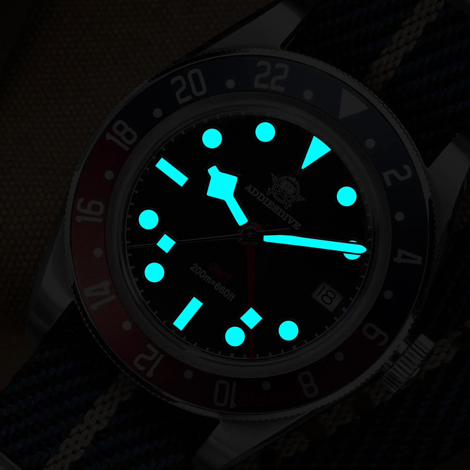 ★Saldi Anniversario★ADDIESDIVE 39mm Orologio al Quarzo BB58 GMT AD2044 - Image 25