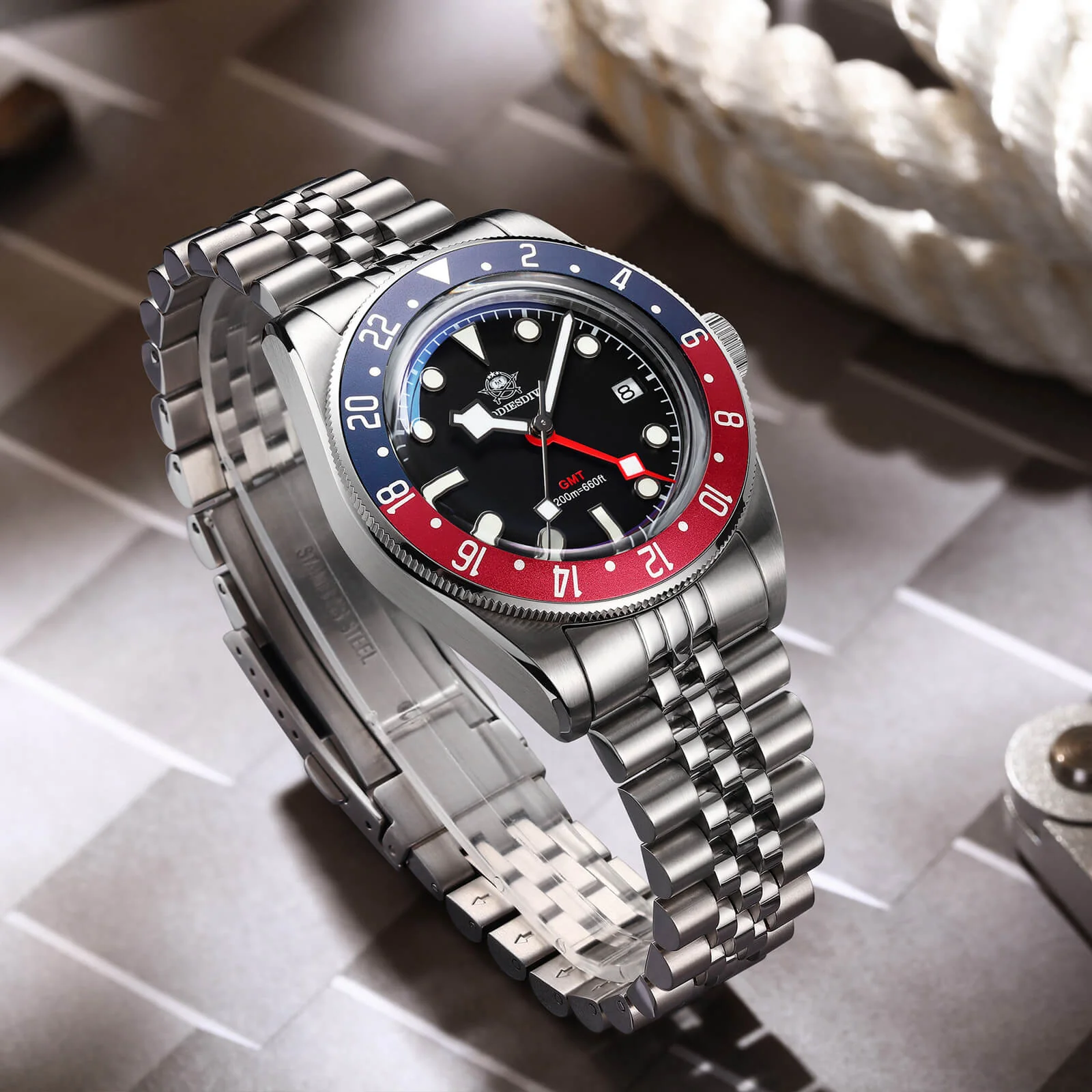 ★Saldi Anniversario★ADDIESDIVE 39mm Orologio al Quarzo BB58 GMT AD2044 - Image 40