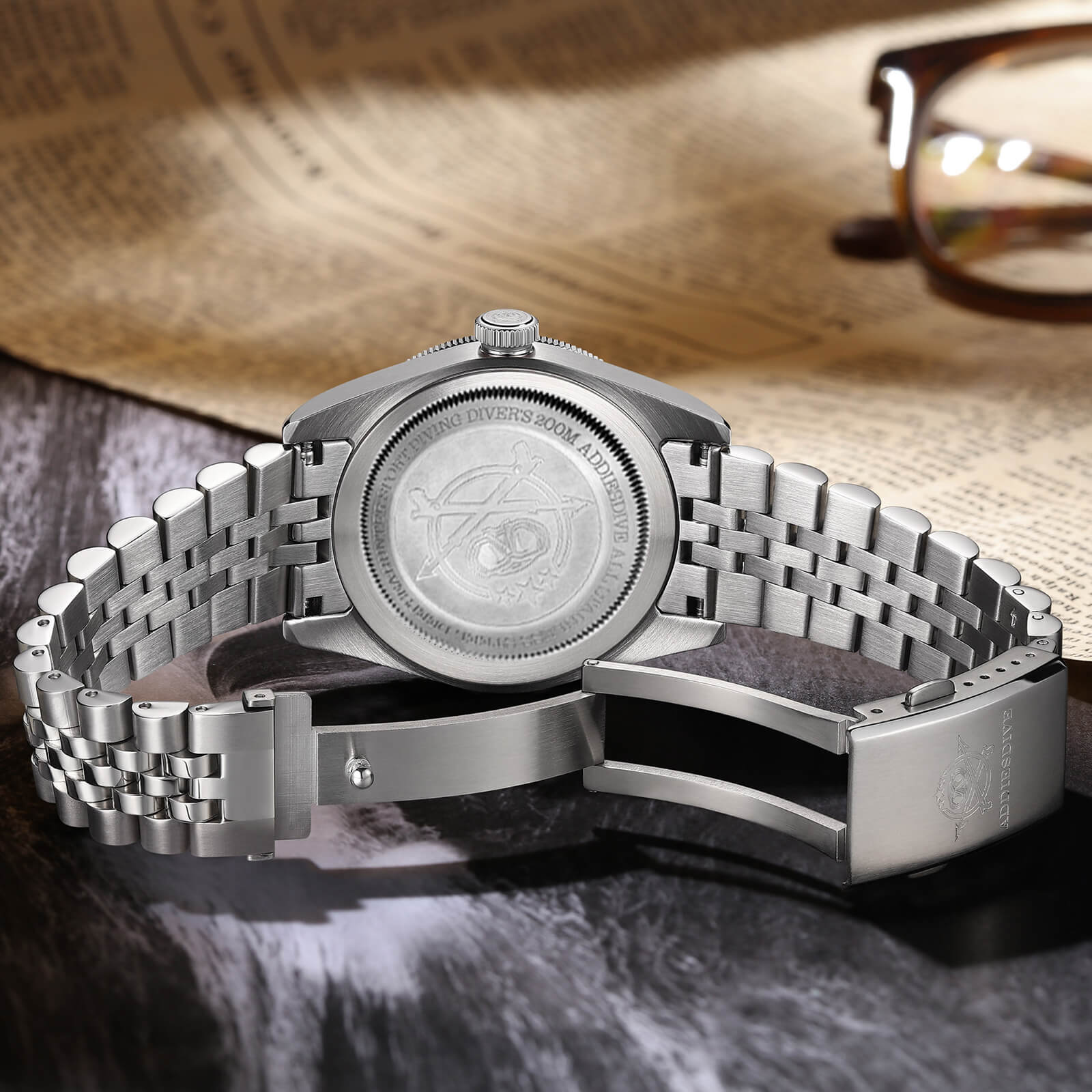 ★Saldi Anniversario★ADDIESDIVE 39mm Orologio al Quarzo BB58 GMT AD2044 - Image 44