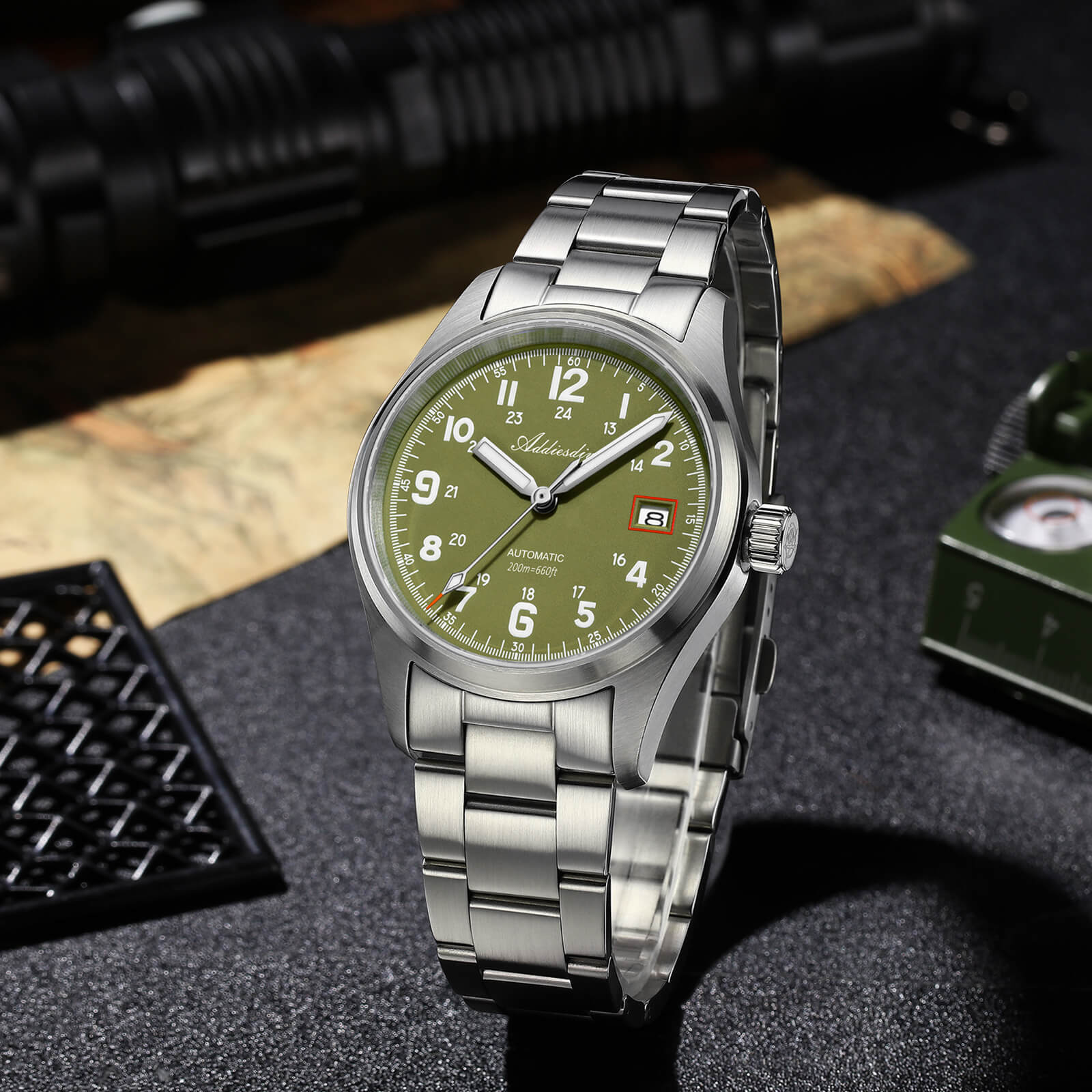 ADDIESDIVE 39mm Orologio Explore NH35 Automatico AD2070 - Image 40