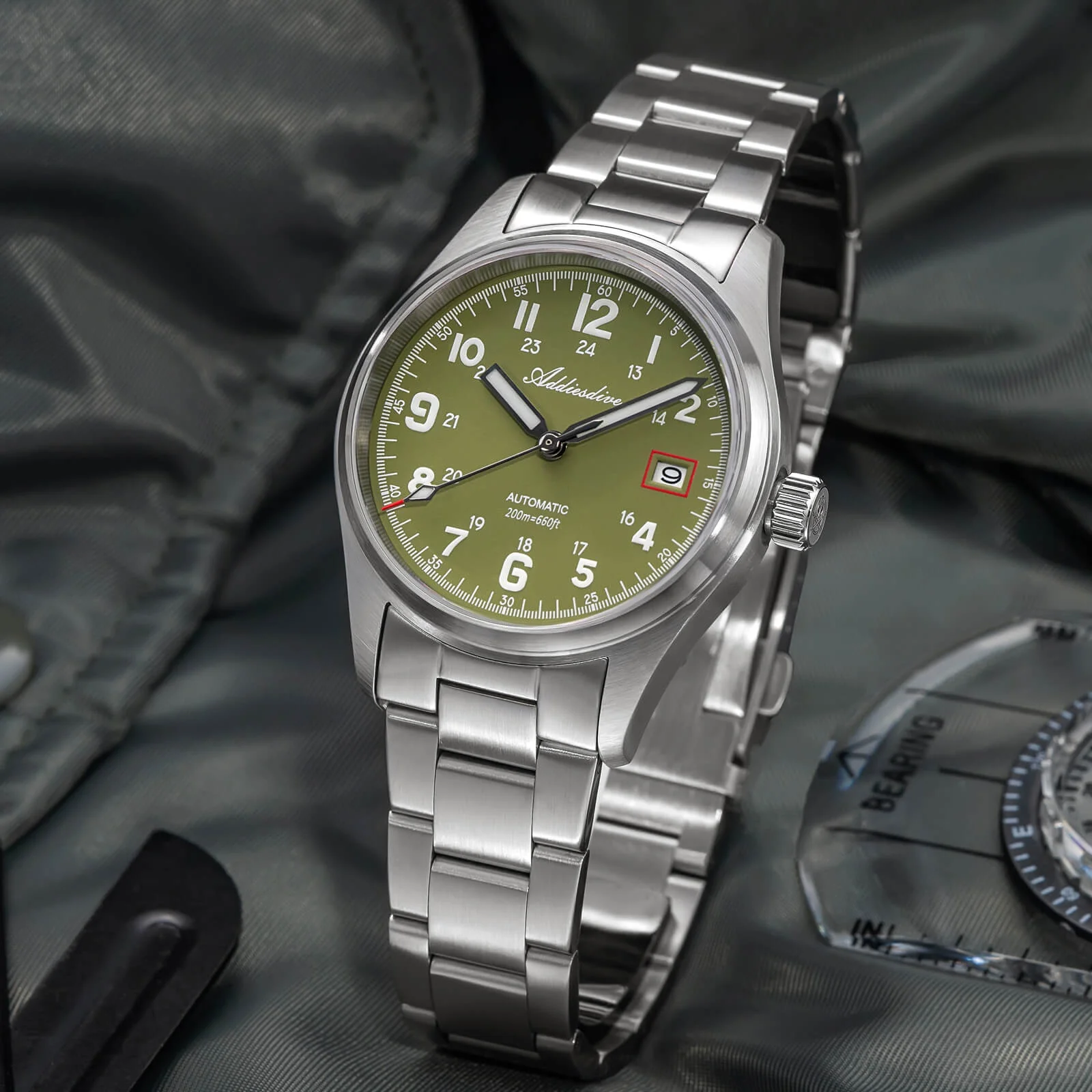 ADDIESDIVE 39mm Orologio Explore NH35 Automatico AD2070 - Image 43
