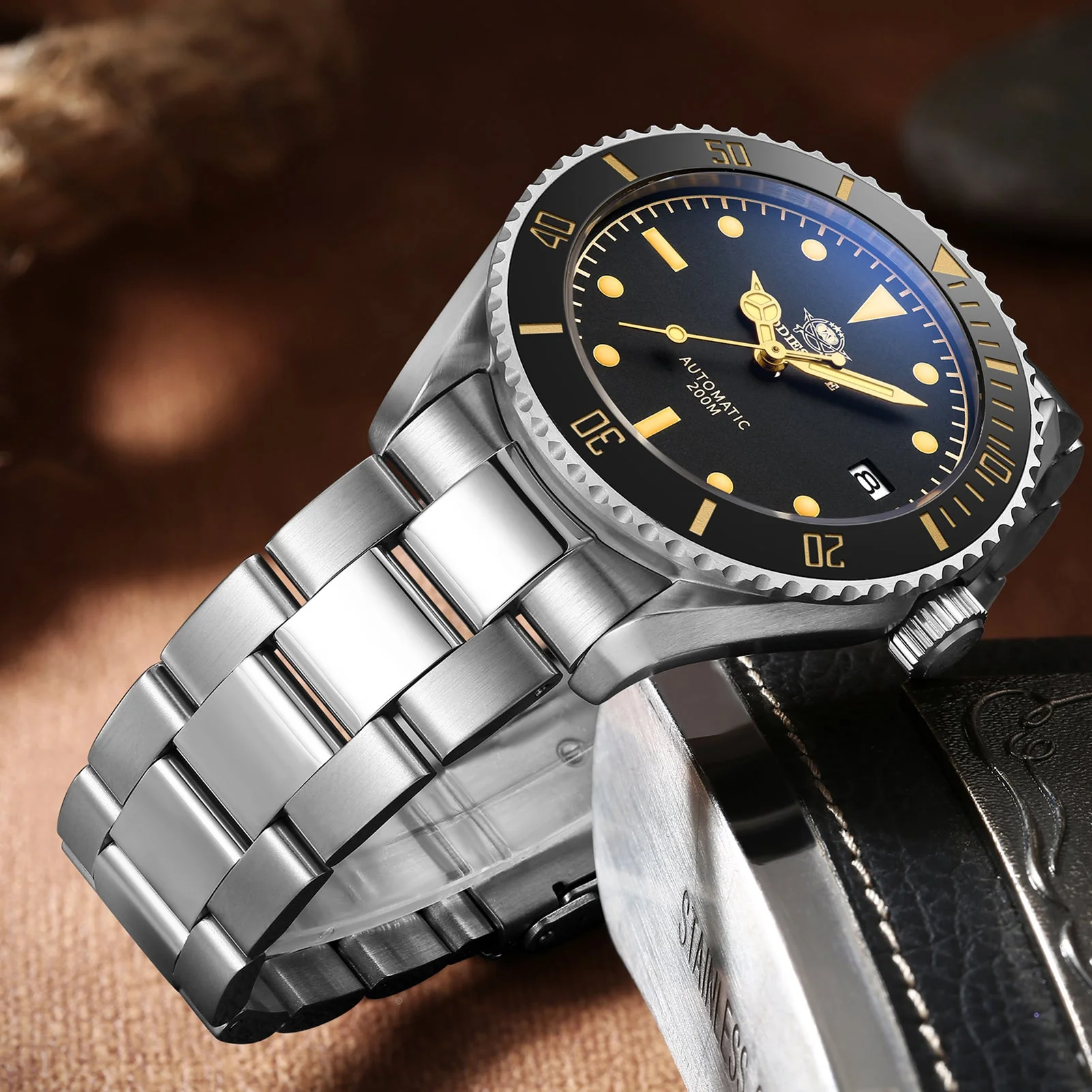 ADDIESDIVE Orologio Subacqueo Pilota Automatico AD2101 - Image 4