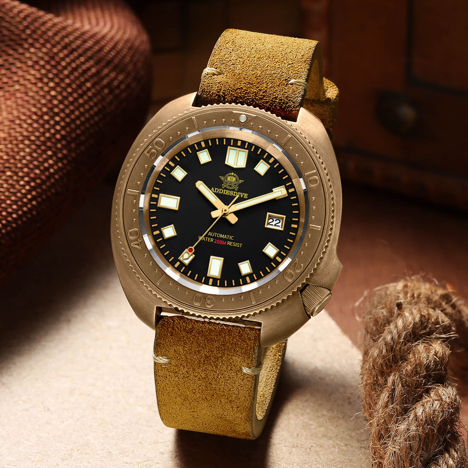 Addiesdive New Bronze AD2104 Orologio Subacqueo - Image 7
