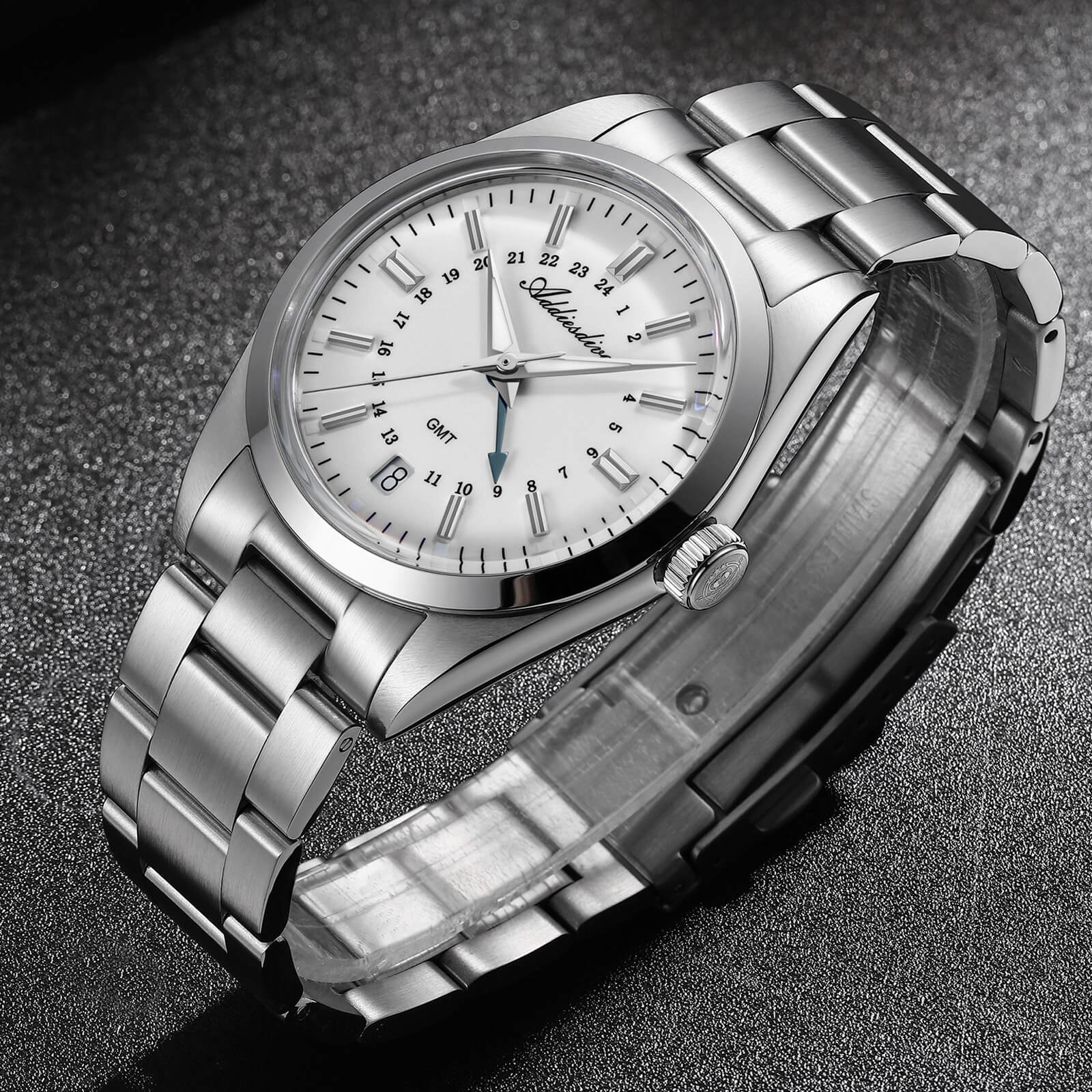 ★Saldi Anniversario★ADDIESDIVE Orologio al Quarzo GMT Elegance Collection AD2065 - Image 18