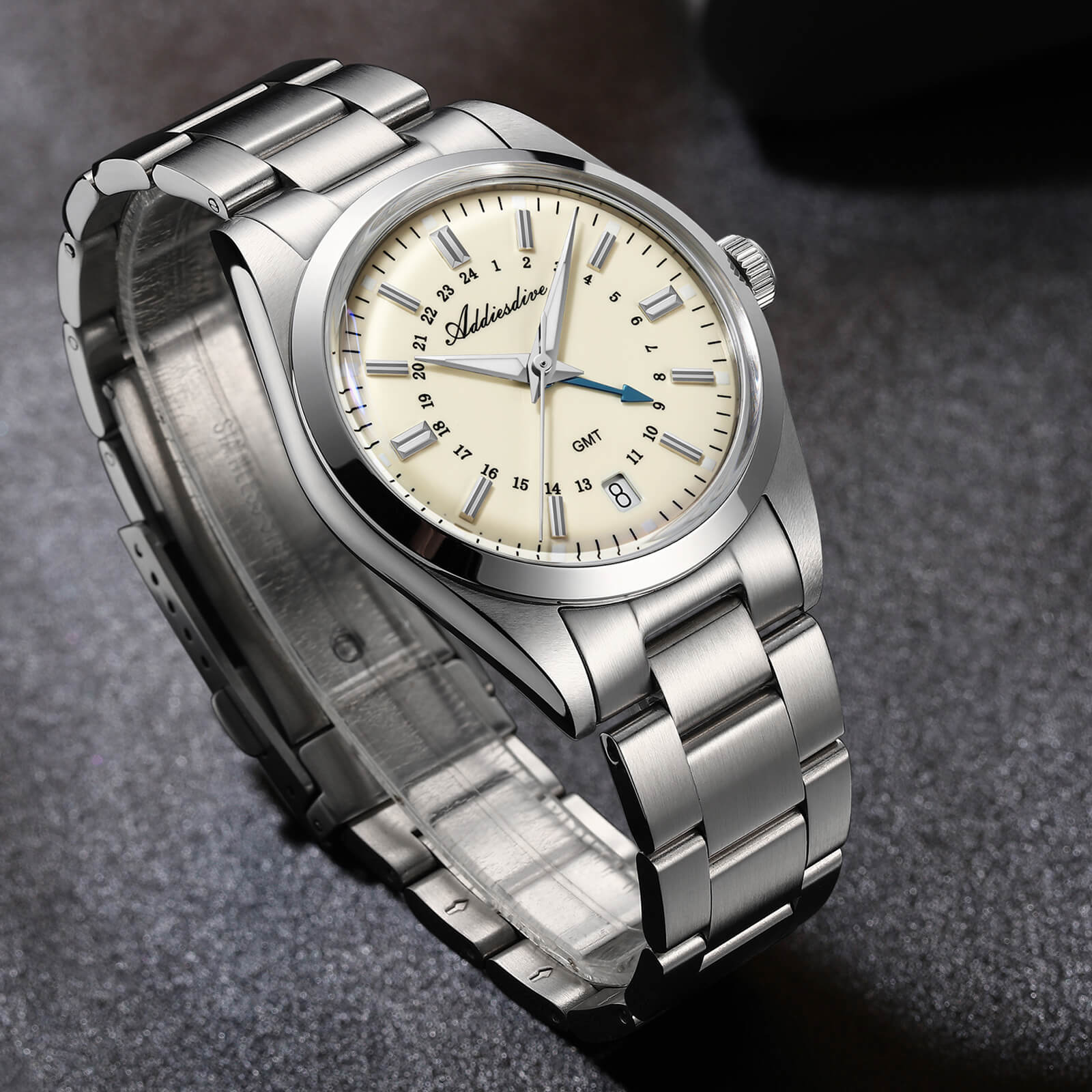 ★Saldi Anniversario★ADDIESDIVE Orologio al Quarzo GMT Elegance Collection AD2065 - Image 5