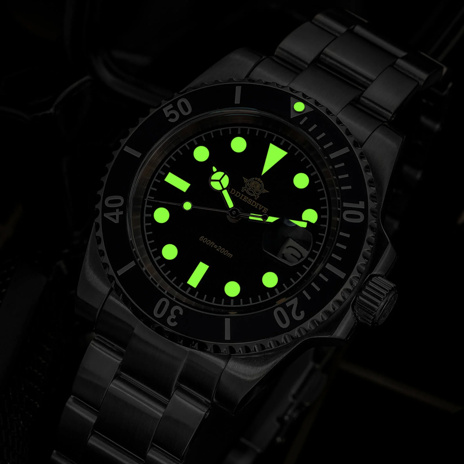 ★Saldi Anniversario★ADDIESDIVE Orologio al Quarzo Retro Sub AD2054 - Image 11