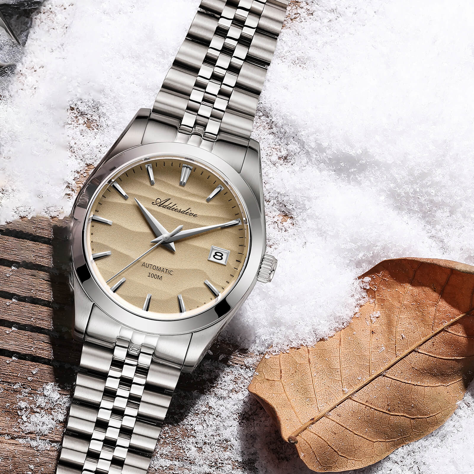 Addiesdive Orologio Meccanico NH35 con Quadrante Sabbia da 39 mm (AD2059) - Image 10