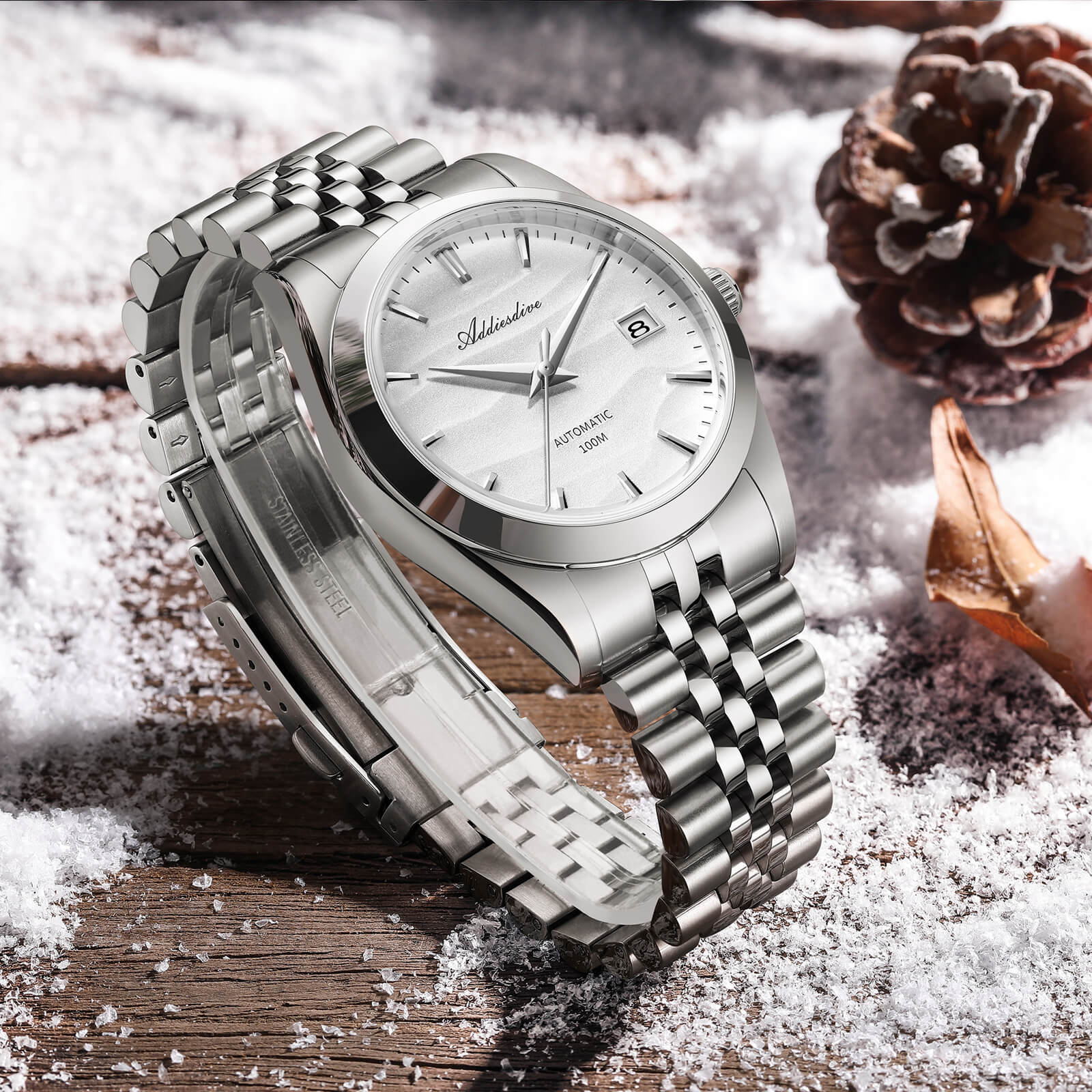 Addiesdive Orologio Meccanico NH35 con Quadrante Sabbia da 39 mm (AD2059) - Image 15