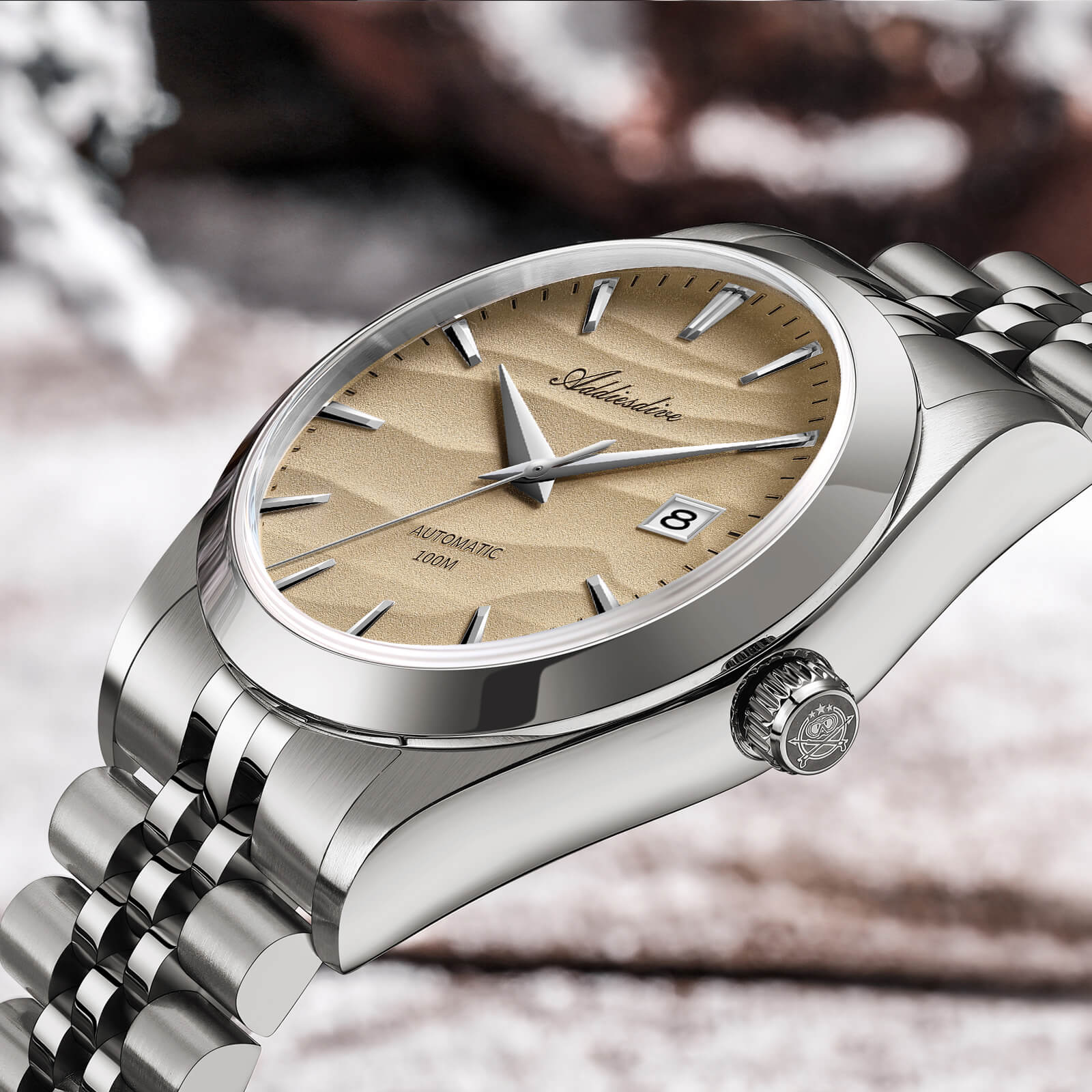 Addiesdive Orologio Meccanico NH35 con Quadrante Sabbia da 39 mm (AD2059) - Image 4