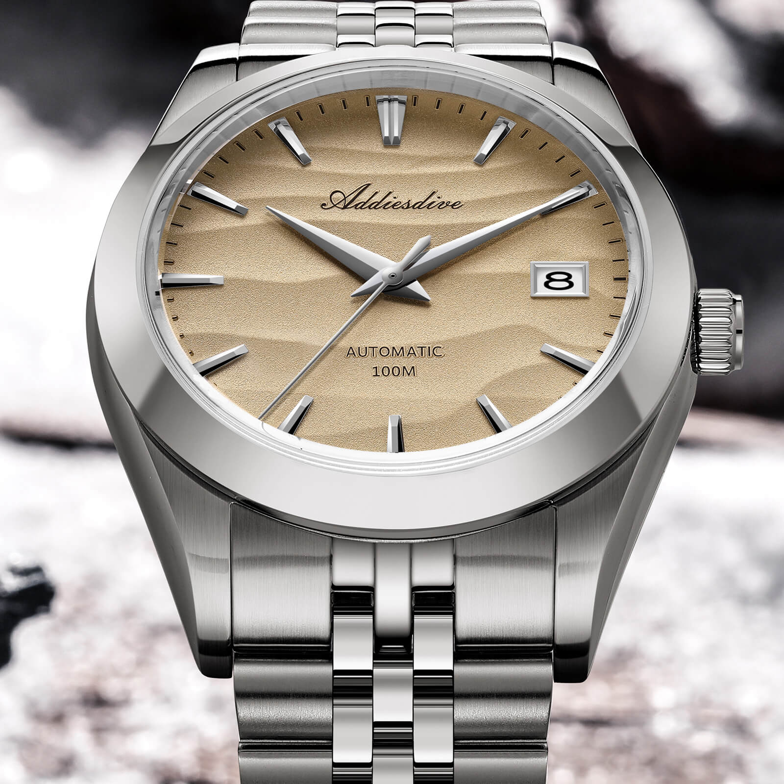 Addiesdive Orologio Meccanico NH35 con Quadrante Sabbia da 39 mm (AD2059) - Image 6