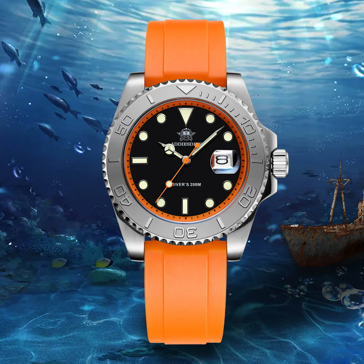 ★Saldi Anniversario★ADDIESDIVE Orologio Sportivo al Quarzo da 41 mm Impermeabile 200 m (AD2040) - Image 10