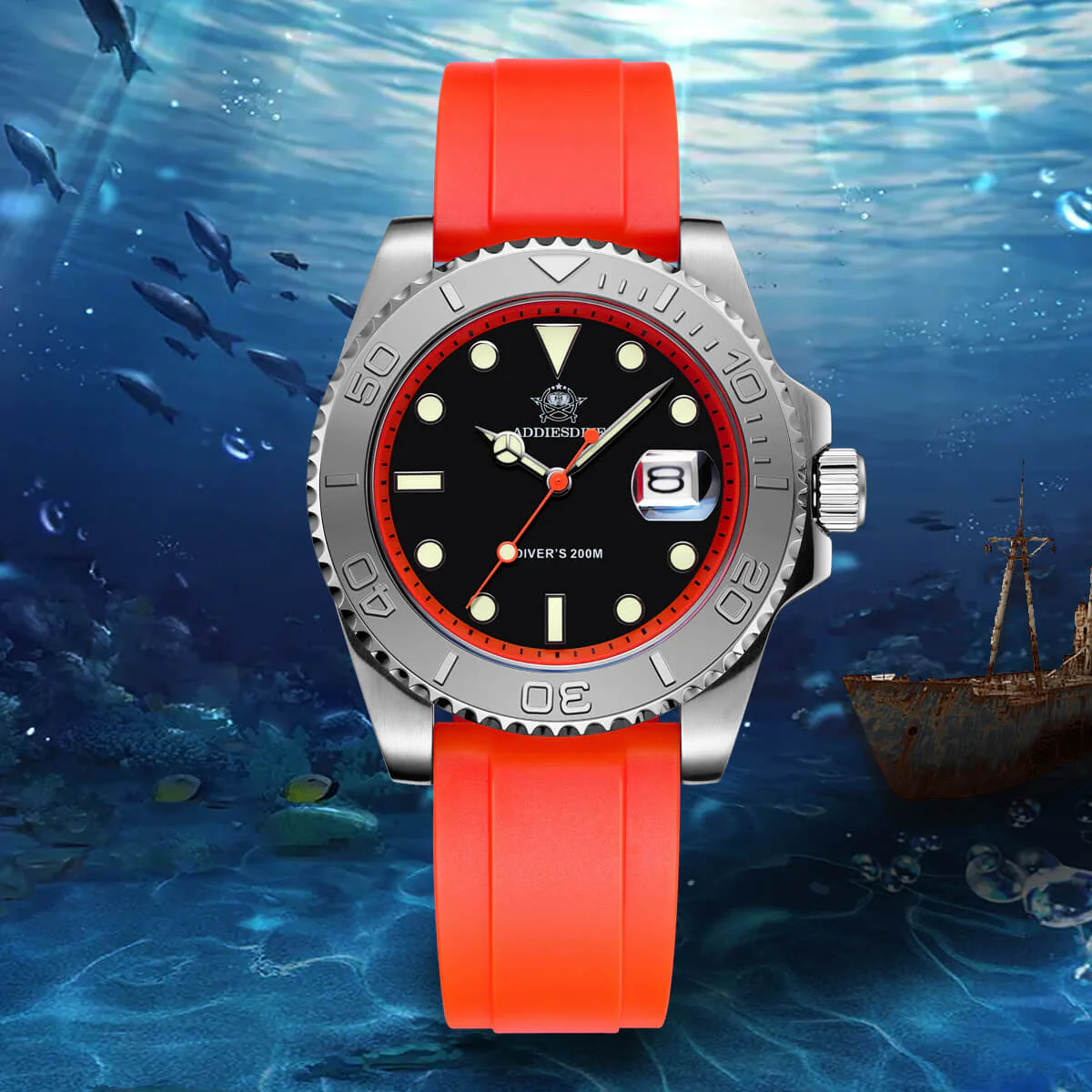 ★Saldi Anniversario★ADDIESDIVE Orologio Sportivo al Quarzo da 41 mm Impermeabile 200 m (AD2040) - Image 25