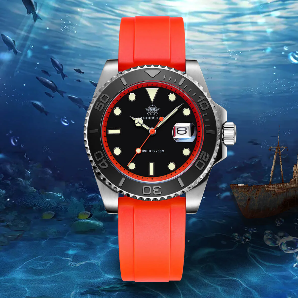 ★Saldi Anniversario★ADDIESDIVE Orologio Sportivo al Quarzo da 41 mm Impermeabile 200 m (AD2040) - Image 26
