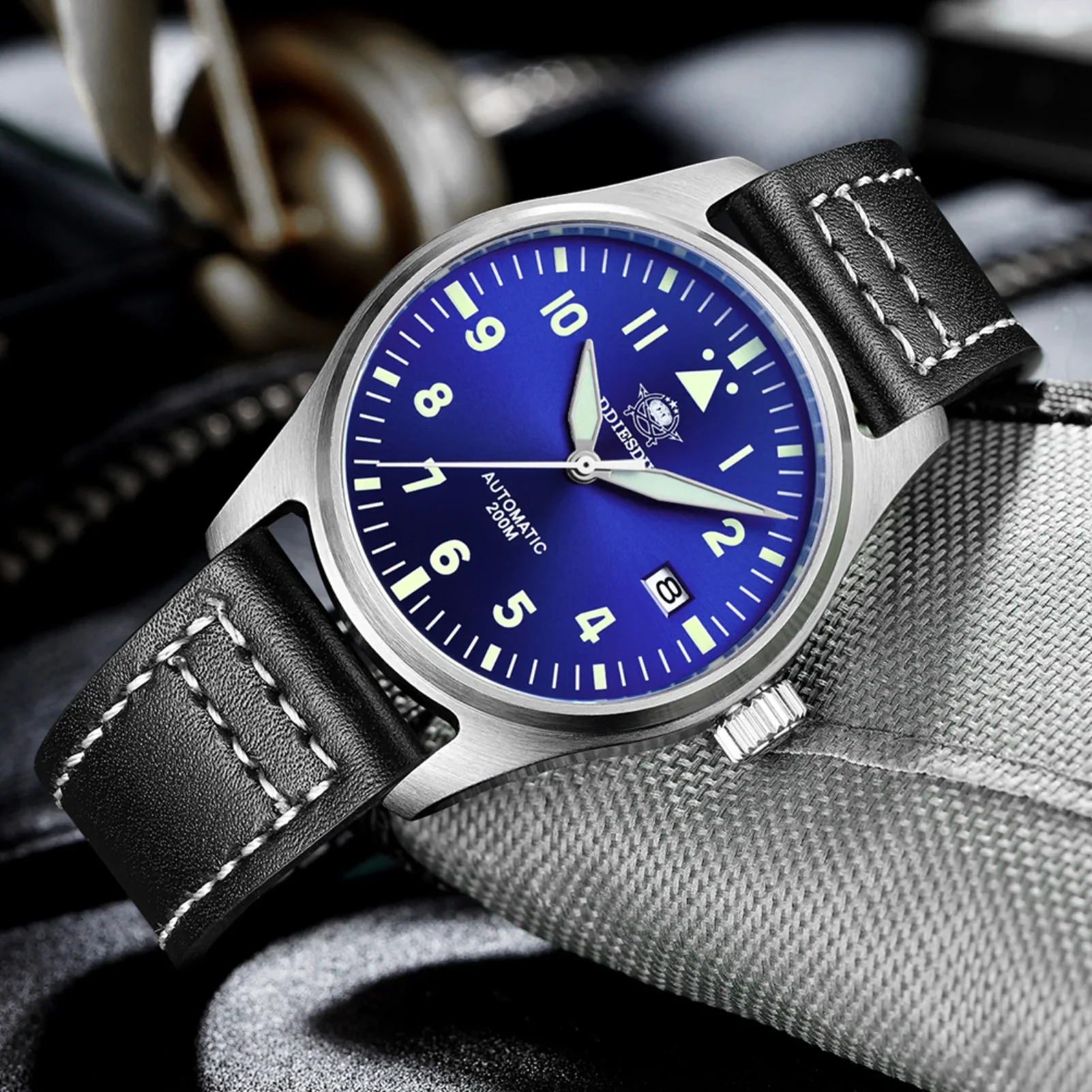 ADDIESDIVE® Pilot watch|movimento automatico NH35A Nastro in acciaio (MY-H2) - Image 12