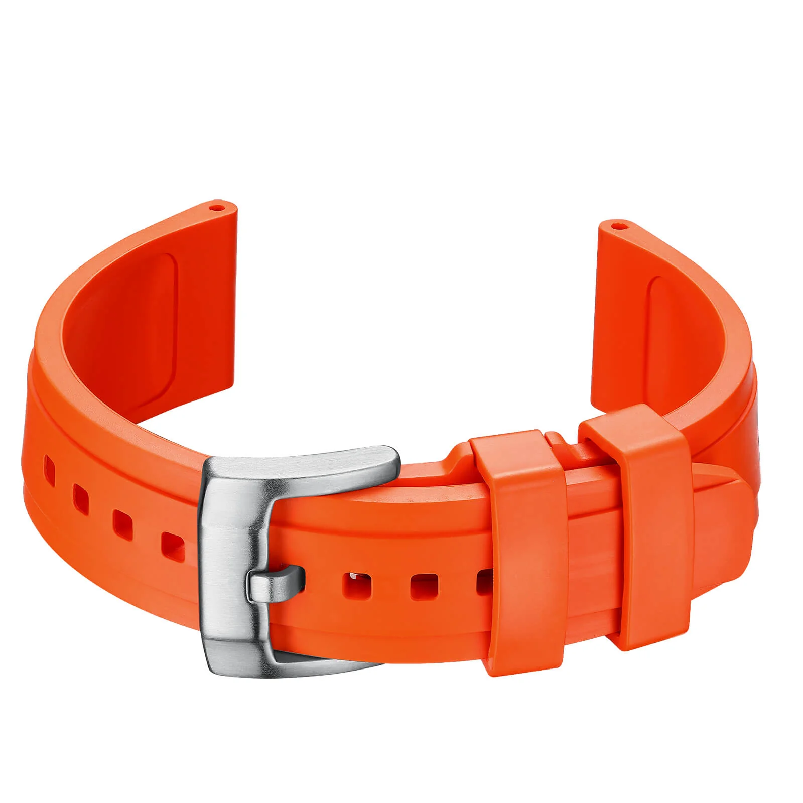 Generic Silicone Watch Strap For Men Dive Watches Quick Release Rubber Band，22mm - Image 3