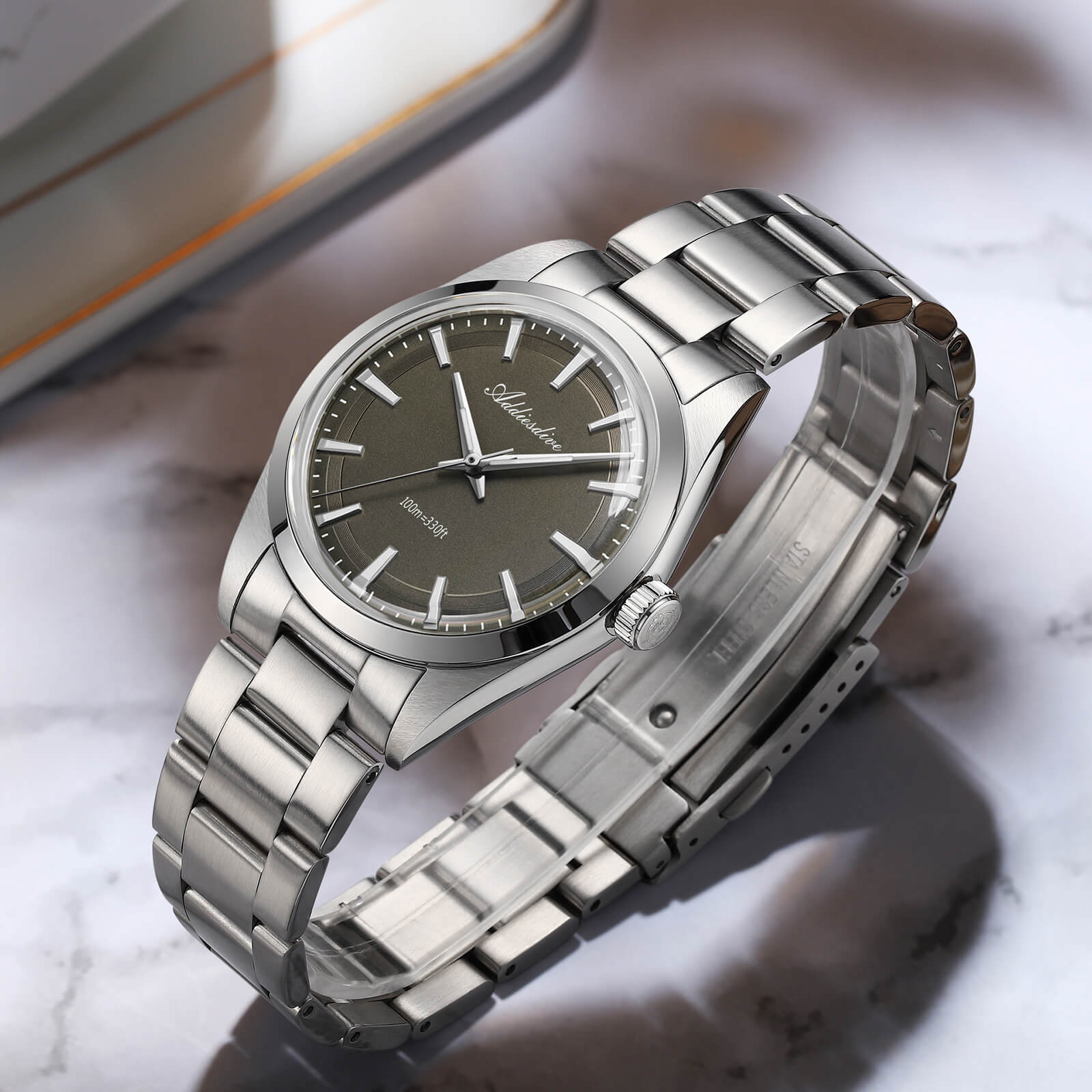 ★Saldi Anniversario★ADDIESDIVE 36mm Orologio al Quarzo di Lusso VH31 AD2066 - Image 27