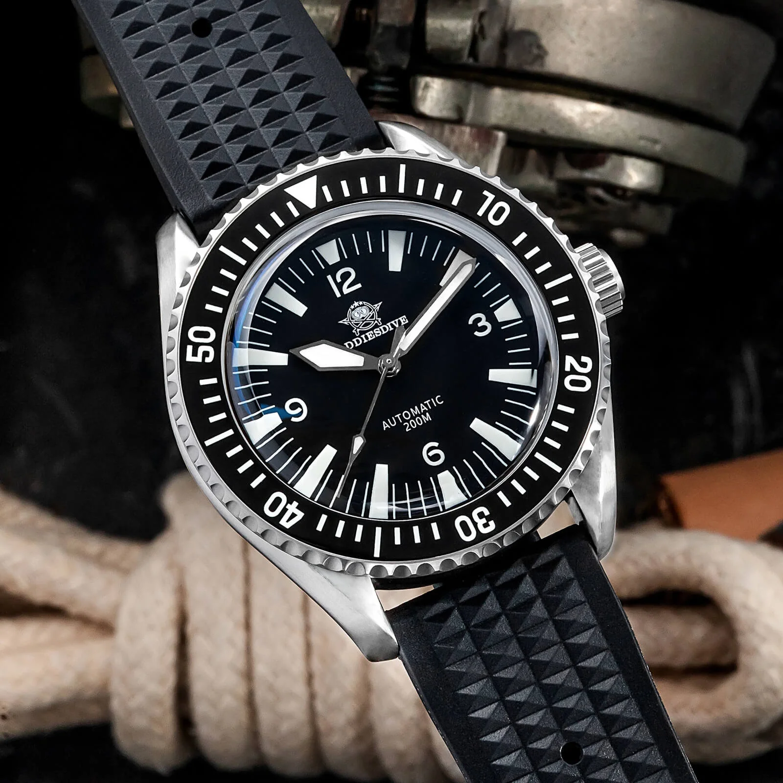 ADDIESDIVE Orologio Subacqueo Automatico Milsub AD2056 - Image 7