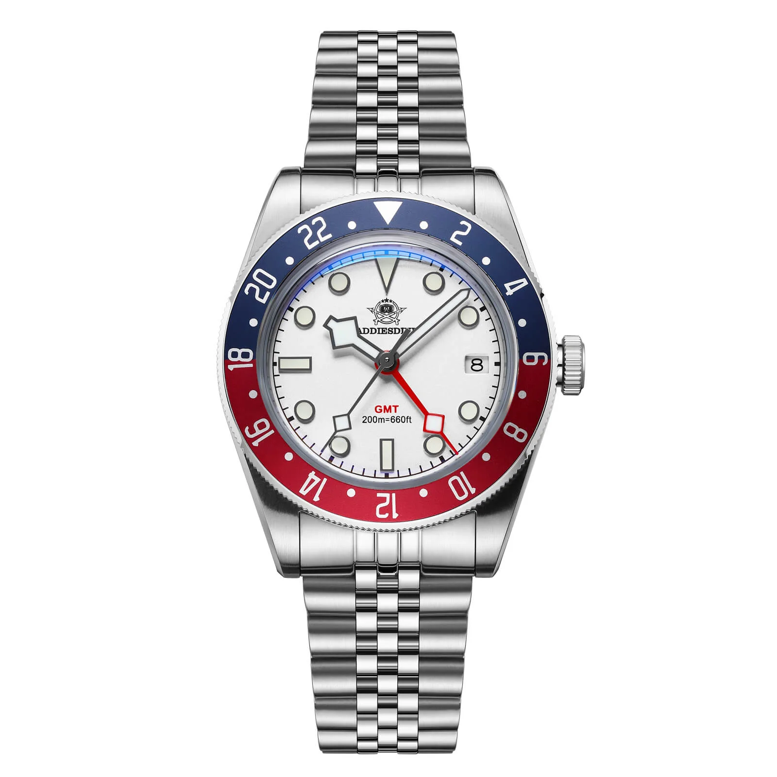 ★Saldi Anniversario★ADDIESDIVE 39mm Orologio al Quarzo BB58 GMT AD2044 - Image 37