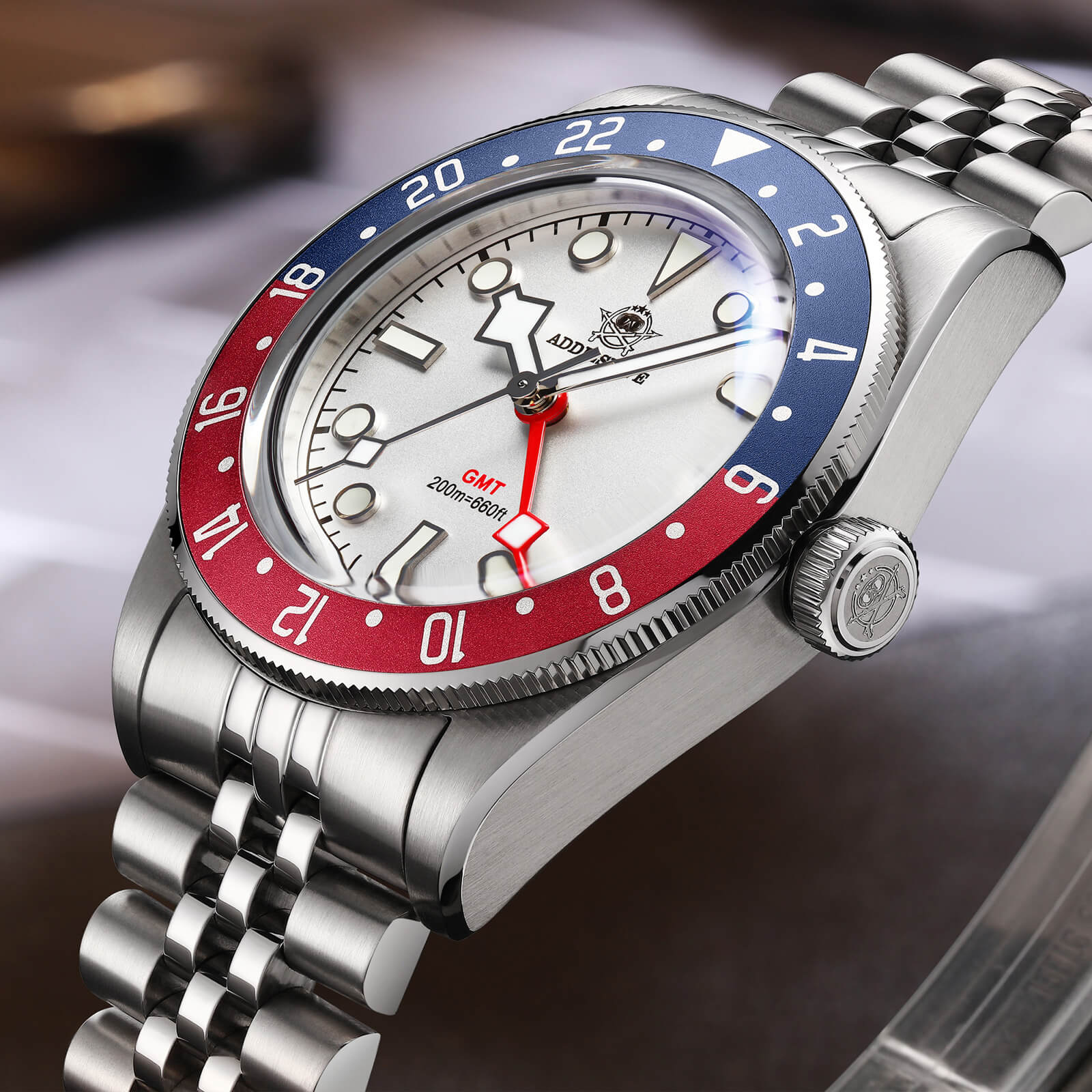 ★Saldi Anniversario★ADDIESDIVE 39mm Orologio al Quarzo BB58 GMT AD2044 - Image 28