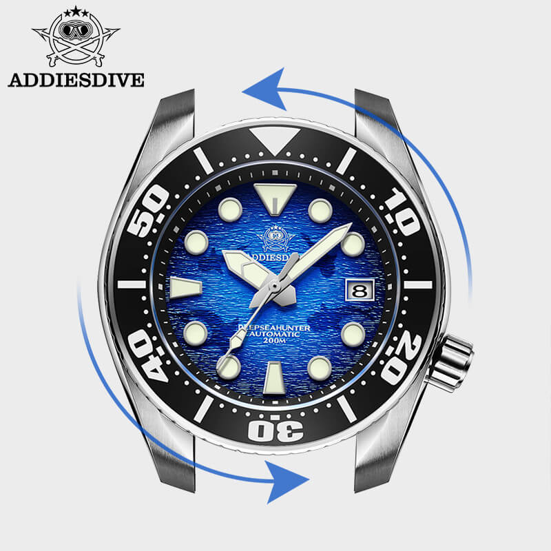 ADDIESDIVE Orologio Subacqueo Automatico 200 Metri Impermeabile AD2117 - Image 3