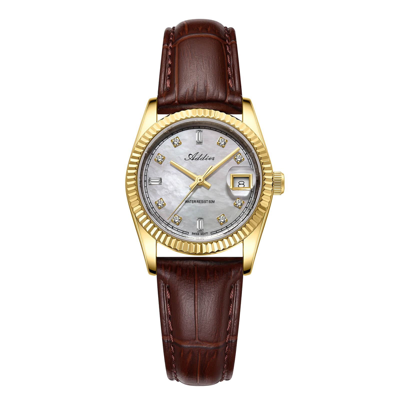 ★Nuovi Arrivi★Orologio da donna Addies da 28 mm con movimento al quarzo di lusso, modello AW25905 - Image 4