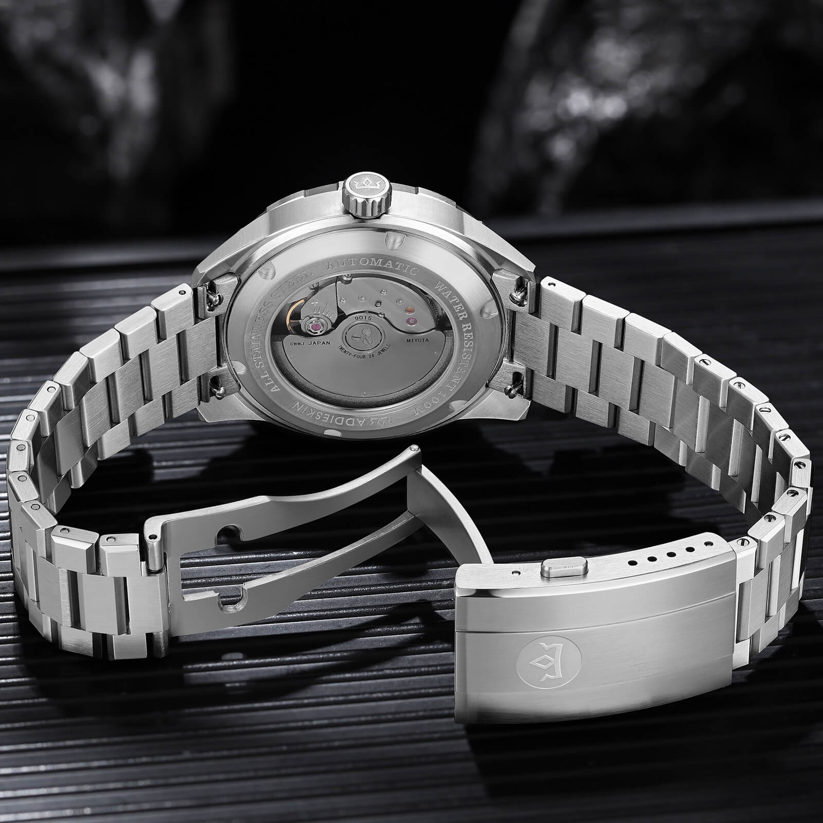 Orologio da uomo automatico AddiesKIN K007 “Carbon Luxe” con movimento 9015 - Image 4