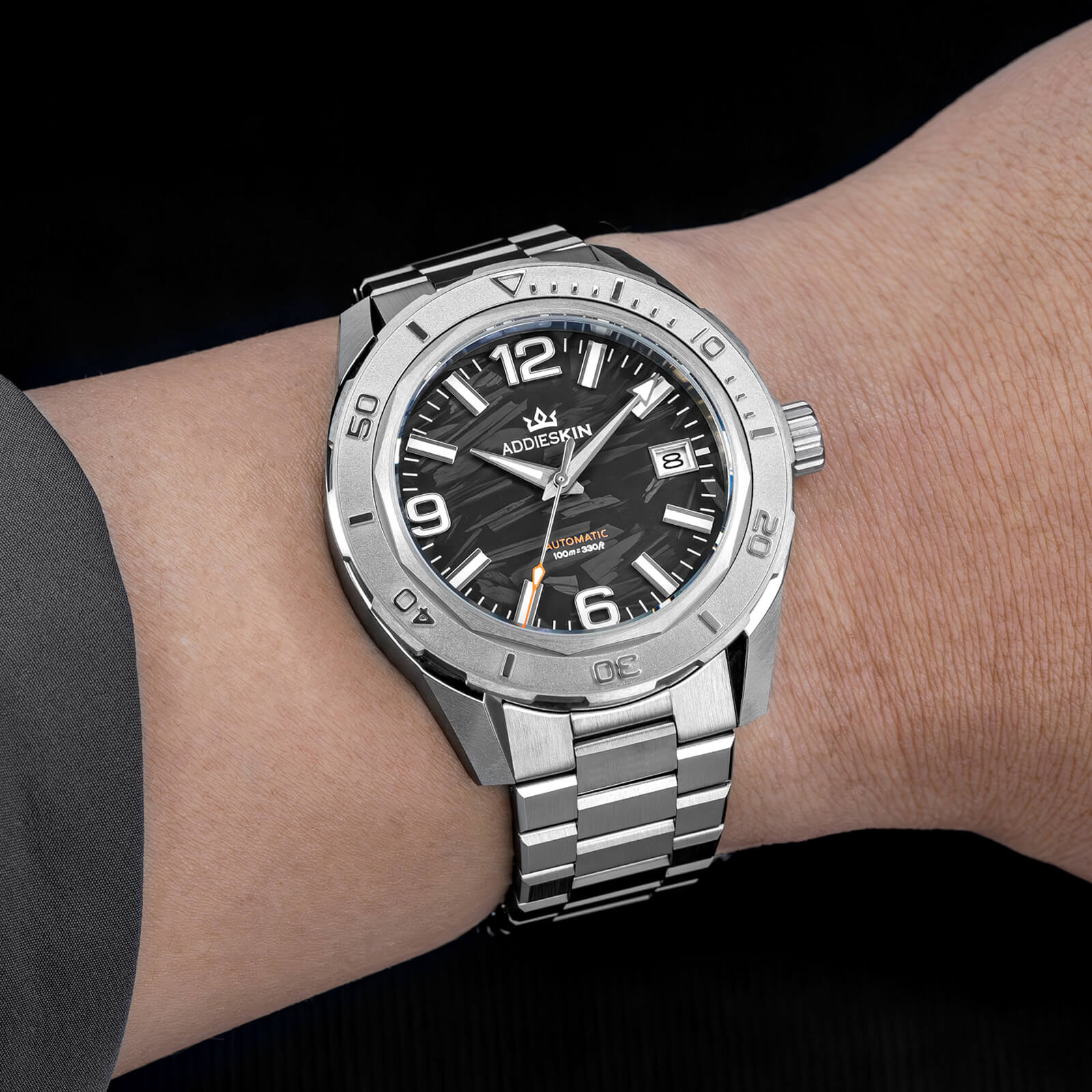 Orologio da uomo automatico AddiesKIN K007 “Carbon Luxe” con movimento 9015 - Image 7