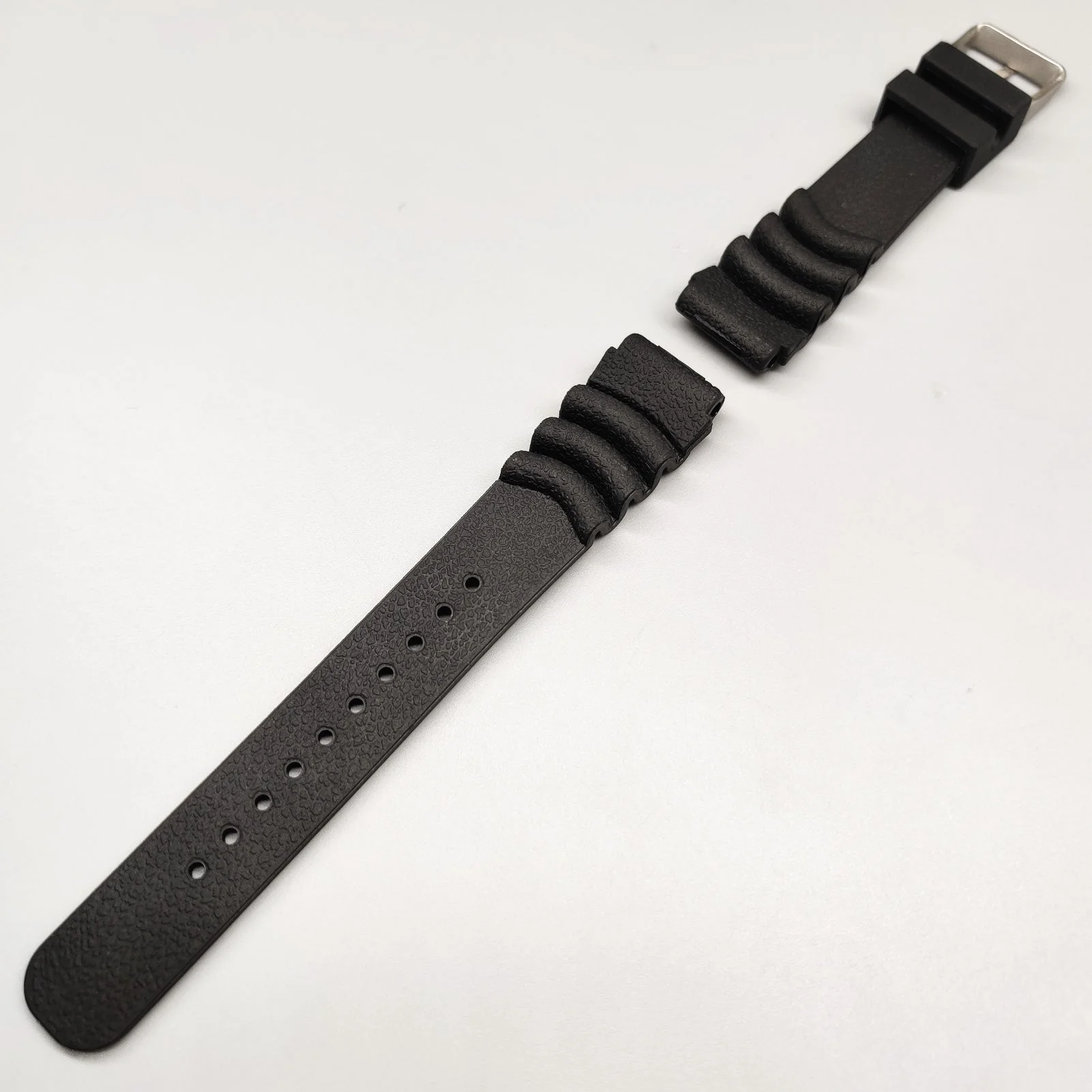 Cinturino in silicone per orologi da uomo Diver Nero 20 mm 22 mm - Image 6